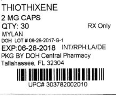 Label Image For 2mg (Thiothixene 2mg)